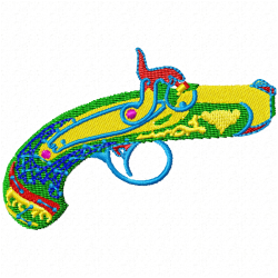 Guns Embroidery Design 5 Guns Embroidery Design 5